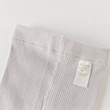 Dave&Bella Kids Girls Light Purple/Grey Stretchable Footed Tights