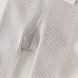Dave&Bella Kids Girls Light Purple/Grey Stretchable Footed Tights