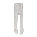 Dave&Bella Kids Girls Light Purple/Grey Stretchable Footed Tights