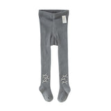 Dave&Bella Kids Girls Light Purple/Grey Stretchable Footed Tights