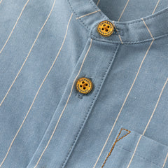 Dave&Bella Toddler Boys Elegant Blue Turtle College-style T-shirt Pant Suits