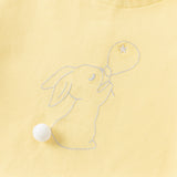Dave&Bella Toddler Girls Charming Yellow Long Sleeve Dress-style T-shirt Pant Suits