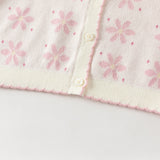 Dave&Bella Toddler Girls Sweet Purple Pink Lightweight Cotton Sweater Cardigans