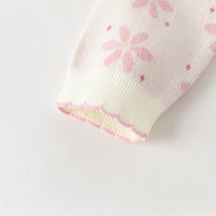 Dave&Bella Toddler Girls Sweet Purple Pink Lightweight Cotton Sweater Cardigans