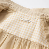 Dave&Bella Toddler Girls Elegant Khaki Long Sleeve A-line Mesh Dress-style Jackets