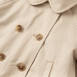 Dave&Bella Toddler Girls Elegant Khaki Long Sleeve A-line Mesh Dress-style Jackets