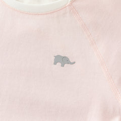 Dave&Bella Kids Boys/Girls Light Blue/Pink Classic Long Sleeve Comfortable T-shirt Tops