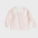 Dave&Bella Kids Boys/Girls Light Blue/Pink Classic Long Sleeve Comfortable T-shirt Tops