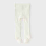 Dave&Bella Kids Girls Beige/Purple Footed Cute Slim Tights