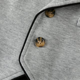 Dave&Bella Baby Boys Light Grey Long Sleeve Fake-two-piece Rompers