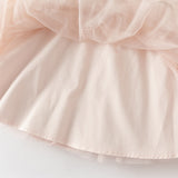 Dave&Bella Toddler Girls Charming Pink Lightweight Mesh Princess Dress