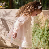 Dave&Bella Toddler Girls Charming Pink Lightweight Mesh Princess Dress