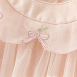 Dave&Bella Toddler Girls Charming Pink Lightweight Mesh Princess Dress