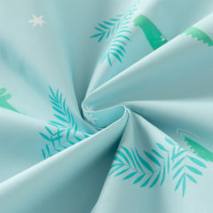 Dave&Bella Toddler Boys Blue Crocodile Print Outwear Long sleeve Hooded Jackets