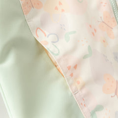 Dave&Bella Toddler Girls Orange/Pink Cute Print Outwear Waterproof Hooded Jacket