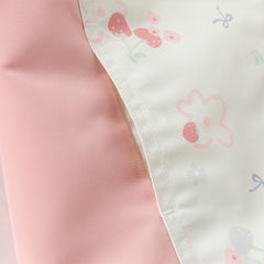 Dave&Bella Toddler Girls Orange/Pink Cute Print Outwear Waterproof Hooded Jacket