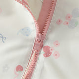 Dave&Bella Toddler Girls Orange/Pink Cute Print Outwear Waterproof Hooded Jacket