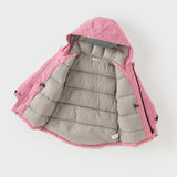 Dave&Bella Kids Girls/Boys Winter Outwear Windproof Hooded Cozy Padded Down Coats