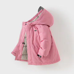 Dave&Bella Kids Girls/Boys Winter Outwear Windproof Hooded Cozy Padded Down Coats