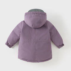Dave&Bella Kids Girls/Boys Winter Outwear Windproof Hooded Cozy Padded Down Coats