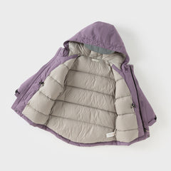 Dave&Bella Kids Girls/Boys Winter Outwear Windproof Hooded Cozy Padded Down Coats