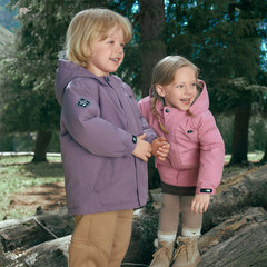 Dave&Bella Kids Girls/Boys Winter Outwear Windproof Hooded Cozy Padded Down Coats