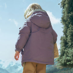Dave&Bella Kids Girls/Boys Winter Outwear Windproof Hooded Cozy Padded Down Coats