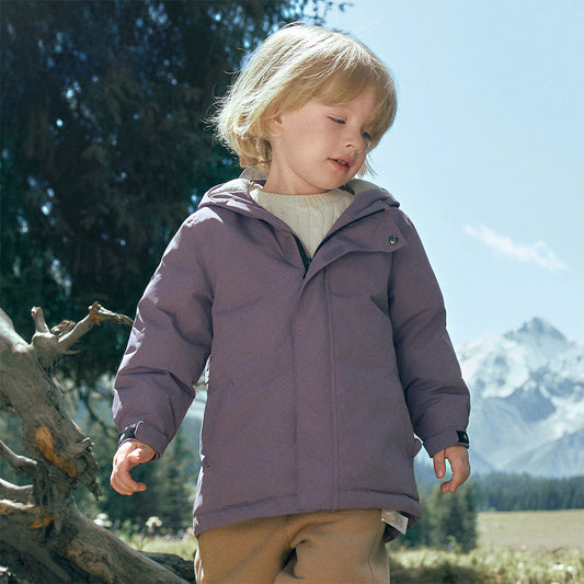 Dave&Bella Kids Girls/Boys Winter Outwear Windproof Hooded Cozy Padded Down Coats