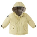 Dave&Bella Kids Girls/Boys Winter Outwear Windproof Hooded Cozy Padded Down Coats