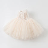 Dave&Bella Kids Girls Summer Noble Red/Pink Luxury Couture Party Graduation Tulle Dress