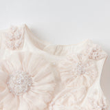Dave&Bella Kids Girls Summer Noble Red/Pink Luxury Couture Party Graduation Tulle Dress