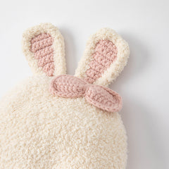 Dave&Bella Girls Cute Rabbit Style Beige/Pink Pullover Winter Hats