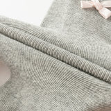 Dave&Bella Toddler Girls Light Grey/Dark Grey Formal Footed Tights