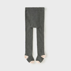Dave&Bella Toddler Girls Light Grey/Dark Grey Formal Footed Tights