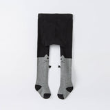 Dave&Bella Toddler Girls Black Cat Style Footed Tights Leggings