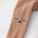 Dave&Bella Toddler Girls Beige/Light Brown Cute Footed Tights Leggings