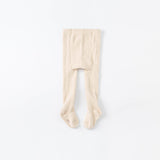 Dave&Bella Toddler Girls Beige/Light Brown Cute Footed Tights Leggings