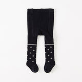 Dave&Bella Toddler Girls Navy Elegance Footed Tights Leggings