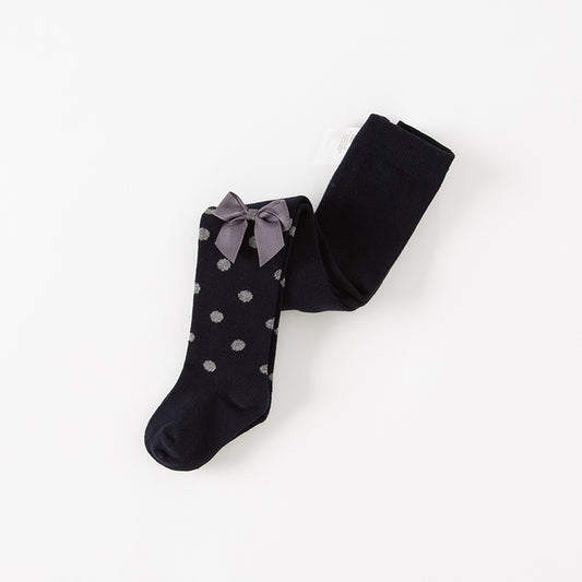 Dave&Bella Girls Autumn Navy Elegance Footed Tights Leggings