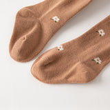 Dave&Bella Toddler Girls Coffee Brown Footed Tights Leggings
