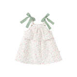 Dave&Bella Summer Toddler Girls Floral Breathable Cotton Tube Top Dress
