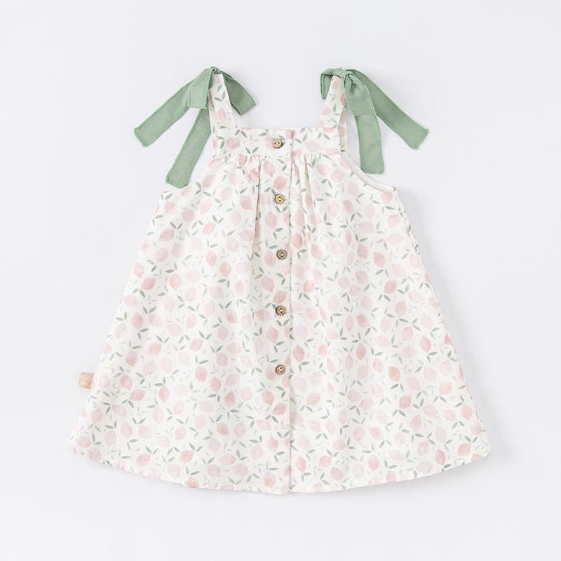 Dave&Bella Summer Toddler Girls Floral Breathable Cotton Tube Top Dress