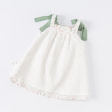 Dave&Bella Summer Toddler Girls Floral Breathable Cotton Tube Top Dress