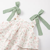 Dave&Bella Summer Toddler Girls Floral Breathable Cotton Tube Top Dress