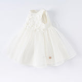 Dave&Bella Summer Toddler Girls White Lace Princess Dress