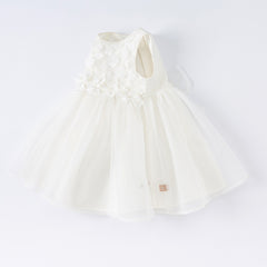 Dave & Bella Summer Girls White Lace Princess Dress