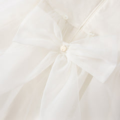 Dave & Bella Summer Girls White Lace Princess Dress