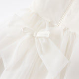 Dave&Bella Summer Toddler Girls White Lace Princess Dress