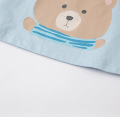 Dave & Bella Summer Kids Cartoon Print T-Shirt