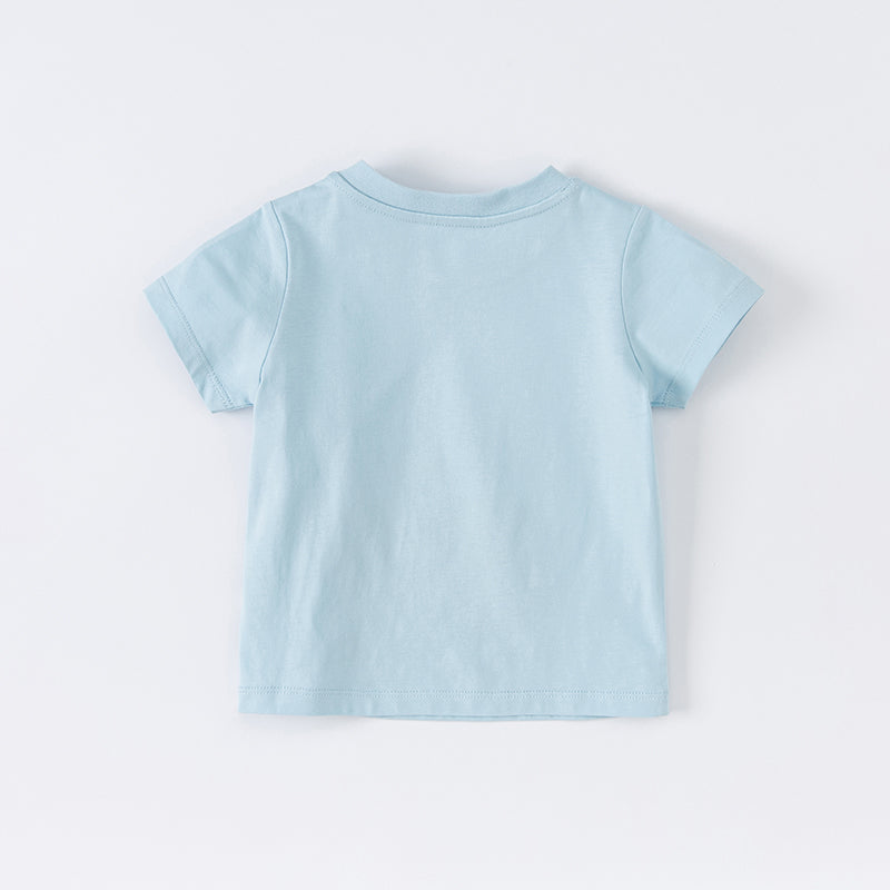 Dave&Bella Toddler Girls/Boys Summer Cartoon Print T-Shirts